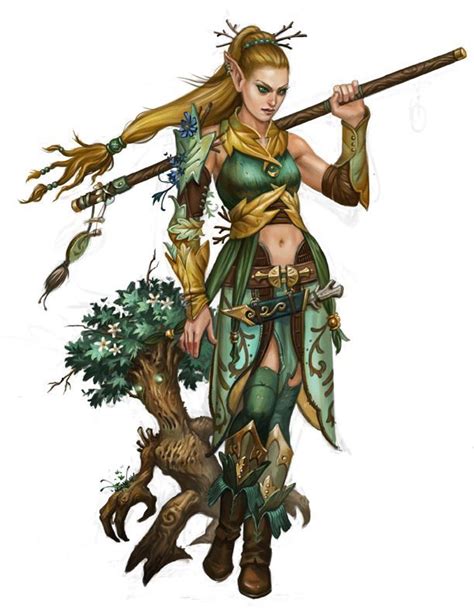 Half Elf Druid Female Google Search Fantasy Characters Elf Druid