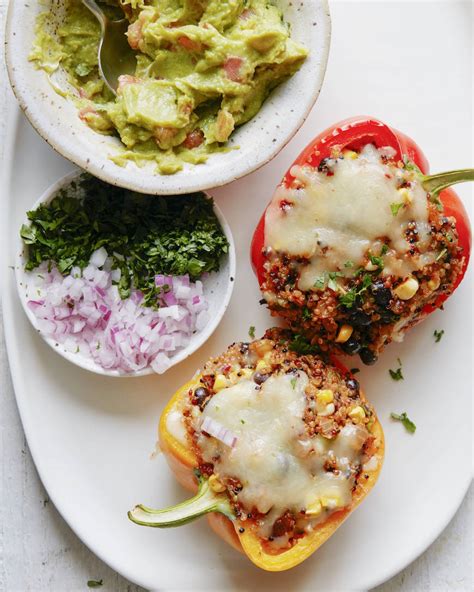 Quinoa Stuffed Peppers Whats Gaby Cooking