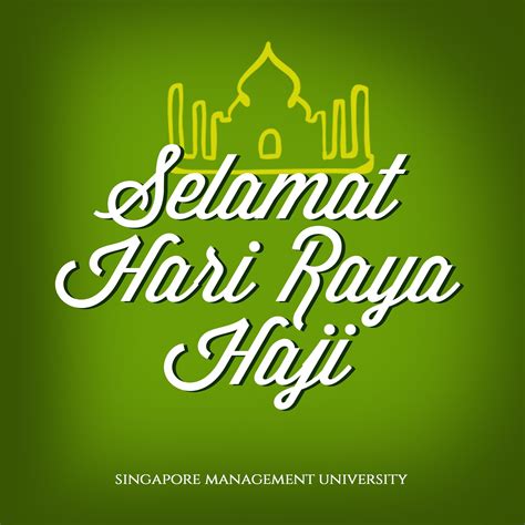 Hari raya haji, also known as the festival of sacrifice, is a muslim celebration which commemorates ibrahim's willingness to be obedient to allah and to people in singapore celebrate this religious holiday over four days and by engaging in acts of prayer and sacrifice. SMU on Twitter: "Here's wishing everyone a very Selamat ...