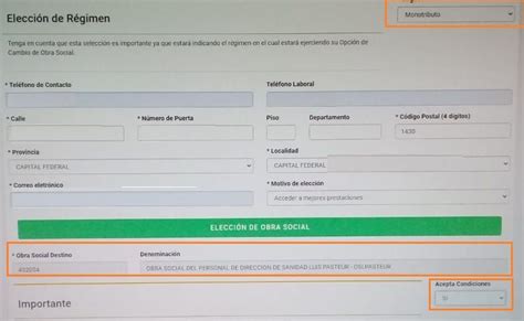 Guía Para Realizar La Opción De Cambio Obra Social Monotributo