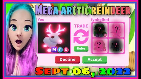 Current Mega Arctic Reindeer Offers Sept 06 2022 Adoptme Trading