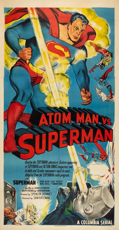 Atom Man Vs Superman Movie Poster Imp Awards