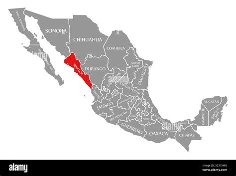 Sinaloa Map Fotos Und Bildmaterial In Hoher Auflösung Alamy
