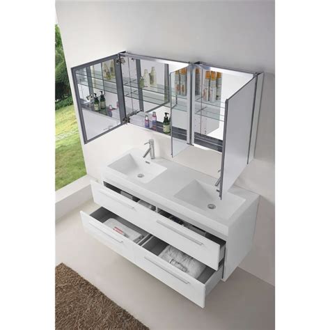 Update your bathroom with stylish and functional bathroom vanities, cabinets, and mirrors from menards®. Finley 54" Double Bathroom Vanity Cabinet Set in Gloss White