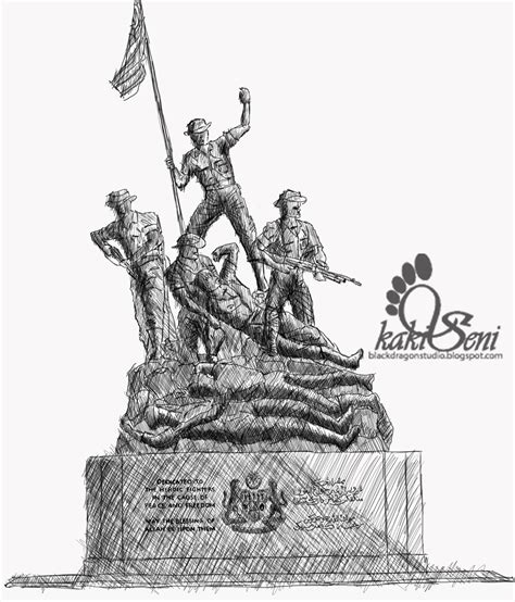 Conduct by itf hq malaysia members. blackdragonstudio™ copyright © 2008-2017: Monument Sketch ...