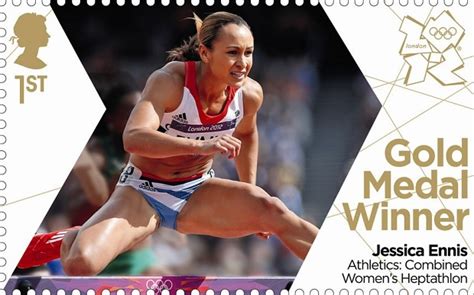 London 2012 Olympic Royal Mail Stamps Of The Gold Medalists Gold