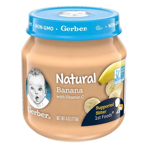 Gerber Natural For Baby 1st Foods Banana Shop Baby Food At H E B