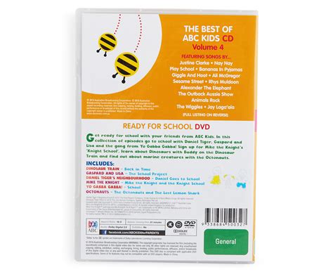 Abc Kids Ready For School Cd And Dvd Pack Au