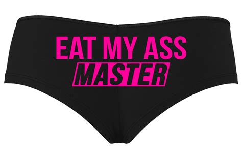 Knaughty Knickers Eat My Ass Master Lick It Love Spank Me Oral Etsy