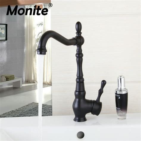 These chemically aged faucets perfectly capture the oil brushed kitchen bronze faucets come in a broad variety of styles, from tall and slim to wide and robust. Oil Rubbed Bronze Kitchen Faucets Water Tap Swivel Spout ...