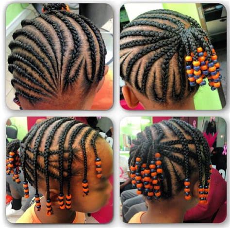 If you've wide beads, make sure you make a thick braid whereas, for small narrow beads, a thin braid will do it. 21 Attractive Little Girl Hairstyles with Beads ...