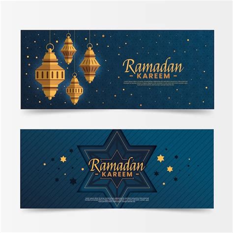 Free Vector Flat Design Ramadan Banners