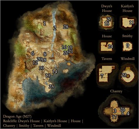 Map M27 Redcliffe Maps Of Locations Dragon Age Origins Game Guide