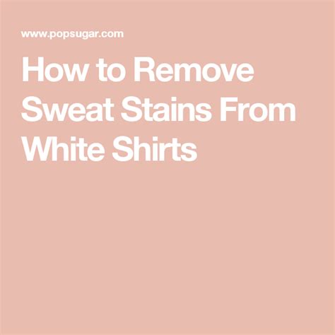 Water, baking soda, and stain removal. How to Remove Sweat Stains From White Shirts | Remove ...