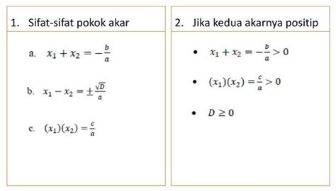 Persamaan Kuadrat Pengertian Macam Sifat Rumus Dan Contoh Soal Xx Hot