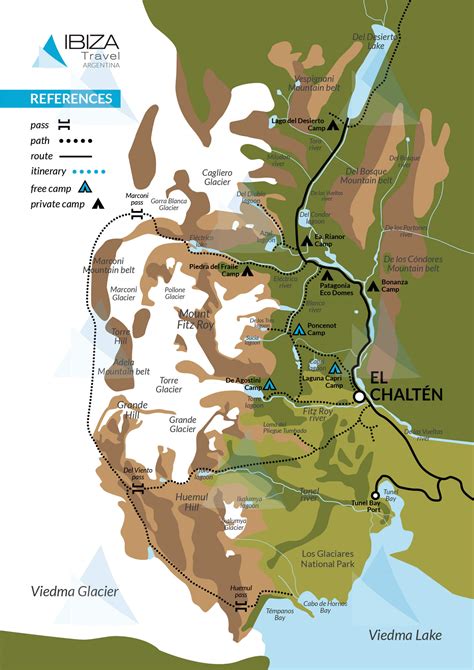 El Chaltén Map Patagonia Travel Guide I Travel Argentina