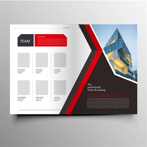 Red Professional Brochure Template Bundle By CreativeDesign ...