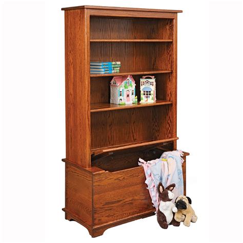 Bookcase With Toy Box Home Wood Furniture