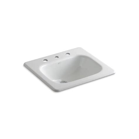 Check spelling or type a new query. KOHLER Tahoe Drop-In Cast-Iron Bathroom Sink in White with ...
