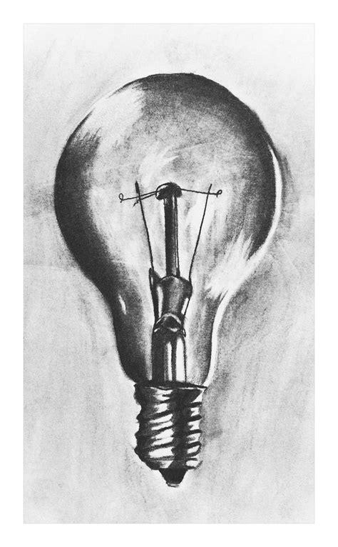 Light Bulb Pencil Drawing At Explore Collection Of