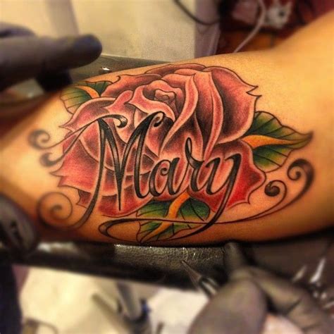 A Rose Tattoo With A Name