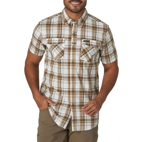 Wrangler Wrangler Mens Short Sleeve Outdoor Utility Shirt Walmart