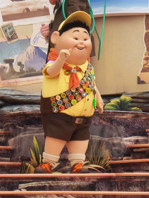 Russell The Wilderness Explorer On Disney Pixar S UP Pre Parade Float