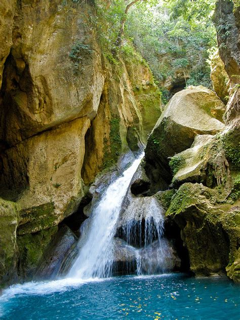 Bassin Bleu Waterfalls Near Jacmel Haiti By Its A Beautiful World