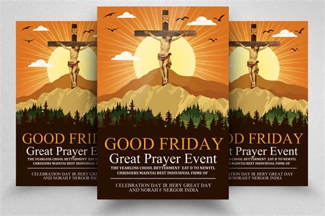 Good Friday Flyer Template By Designhub Thehungryjpeg