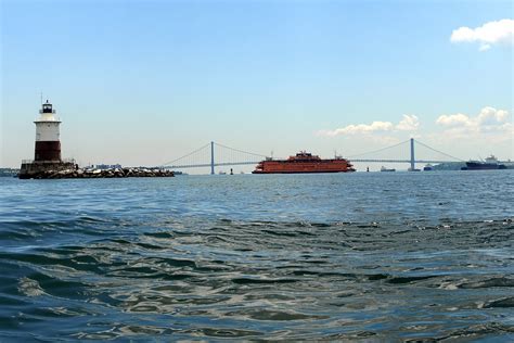 Robbins Reef Lighthouse Staten Island Ferry Verrazano Na Flickr