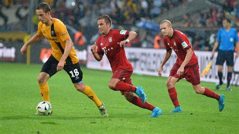 Der fc bayern plant bereits den kader für die kommende saison. Bayern München gewinnt Benefizspiel bei Dynamo Dresden mit ...