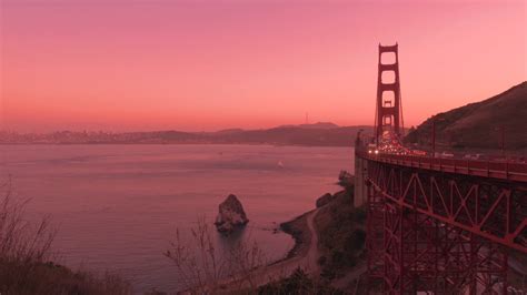 Golden Gate Bridge Time Lapse San Francisco Twilight Sunset Panorama