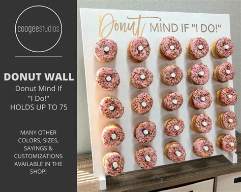 Xl Donut Mind If I Do Donut Wall Up To 75 Donuts Etsy Donut Wall
