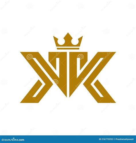 Letter K K King Gold Logo Icon Stock Vector Illustration Of Identity