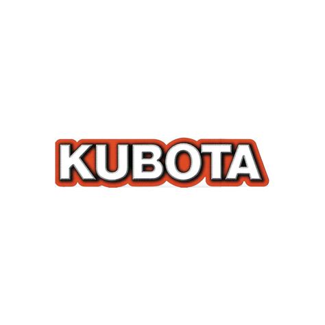 Kubota Decal Sticker Acedecals