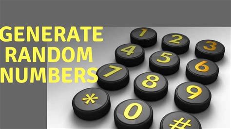 How to Generate Random Numbers | Random Numbers Generator | Number