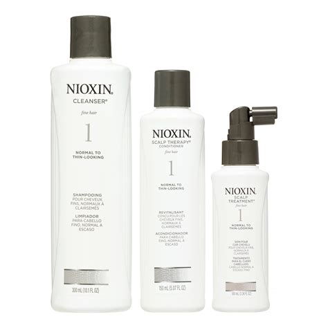 Biotin shampoo and conditioner for thinning hair growth thickening shampoo for hair loss treatment natural sulfate free for color treated hair regrowth treatment for men and women. Nioxin - Nioxin System 1 Thinning Hair Kit - Walmart.com ...