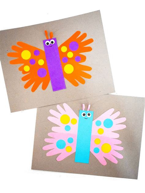 Handprint Butterfly Easy Craft Idea Kids Activity Zone