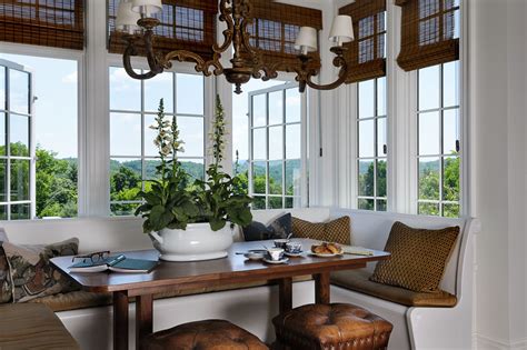 A bay window seating gives you the possibility to create a cozy space where you can spend quiet, memorable moments enjoying the outside scenery layout and dimensions of the bay window seat. Cozy Dining Space with Banquette Seating Ideas - HomesFeed