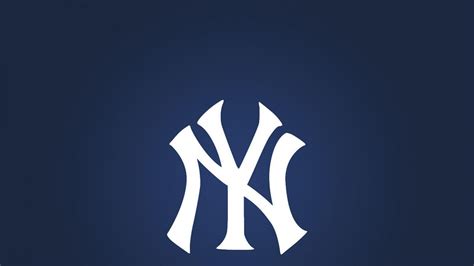 White Yankees Logo In Blue Background Baseball HD Yankees Wallpapers ...