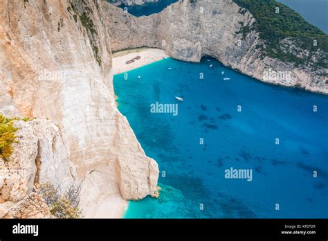 Shipwreck In Zakynthos Island Greece Stock Photo Alamy