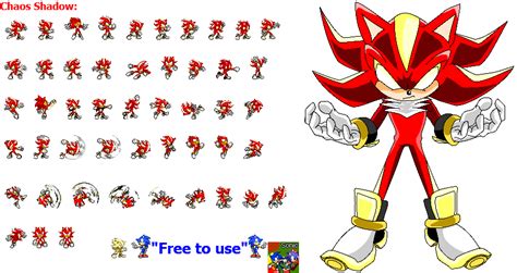Chaos Shadow Sprites Chaos Emerald Dx By Facundogomez On