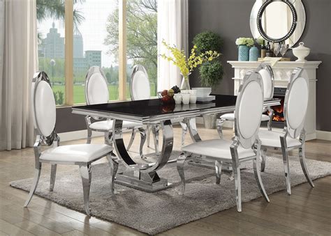 Antoine Chrome Dining Room Set From Coaster Coleman Furniture