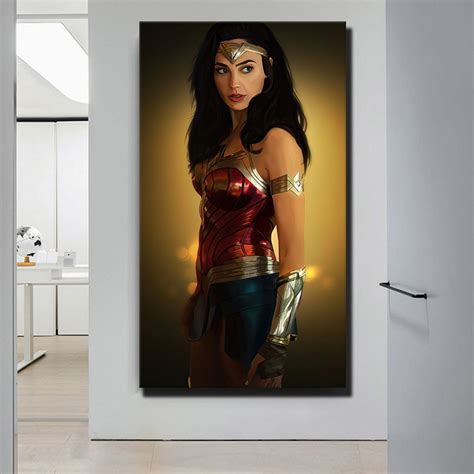 Wonder Woman Canvas Poster Wall Art Print Wall Decor Etsy