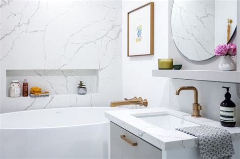 Who Knew A Small Condo Bathroom Could Look So Luxe