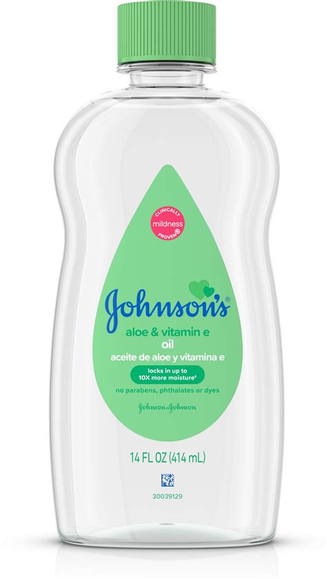 2 Pack Johnsons Baby Oil Aloe Vera And Vitamin E 14 Oz