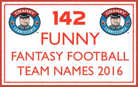 Fantasy football team names sorted by nfl team. Fantasy Football | Add Fun to Your League | FFL Commissioner