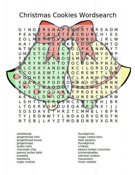 View, download and print christmas word search puzzle pdf template or form online. Christmas Printables: Christmas Cookies Wordsearch - Merry ...