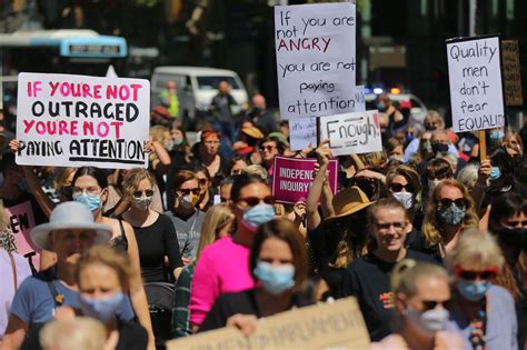 Thousands Of Women Across Australia March Against Sexual Violence