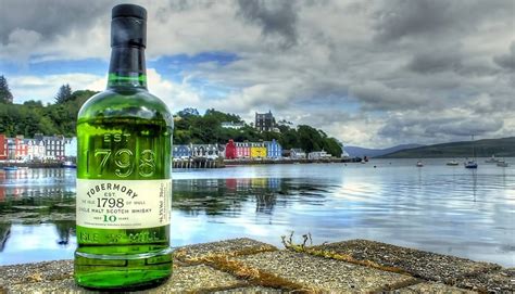 Bottle Of Tobermory Whisky In Tobermory Isle Of Mull Mclean Scotland